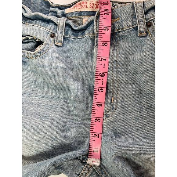 Mossimo  mens 32x30 jeans blue distressed relaxed fit - Picture 12 of 13